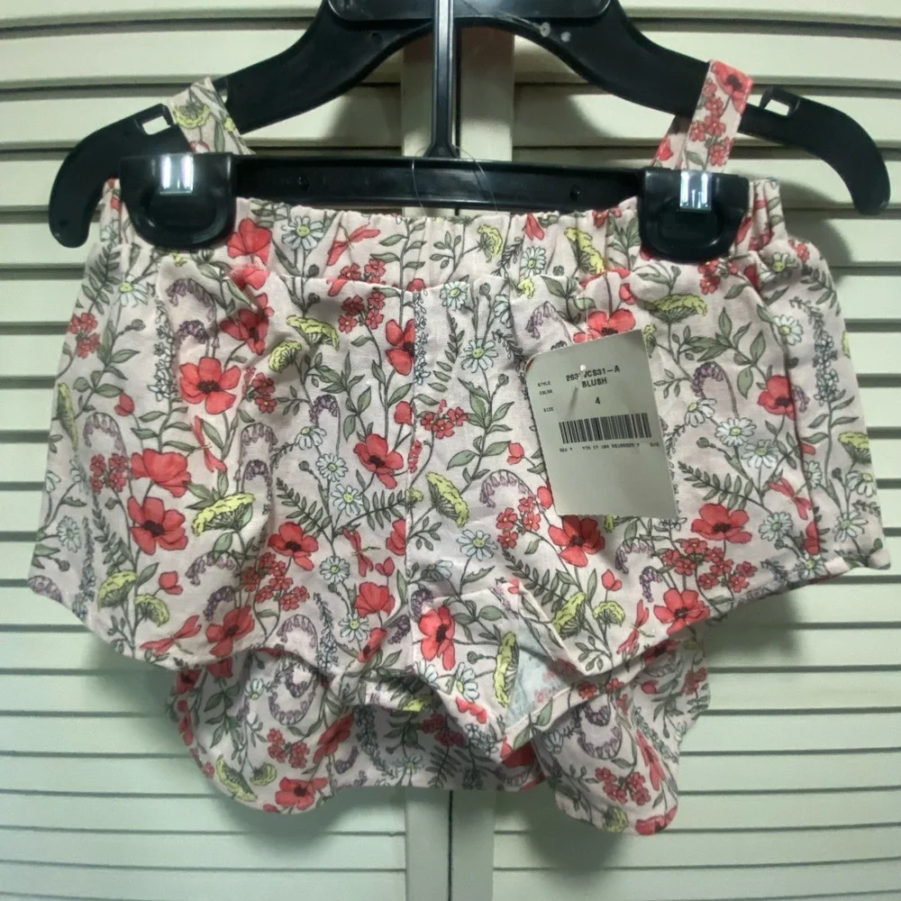 Little Girls Floral Short‎ Set